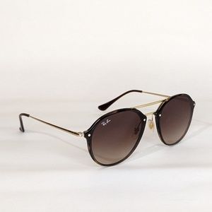 Ray-Ban RB 4292-N 710/13 Gold/Brown Gradient Rimless Sunglasses 61[]14 145 3N.